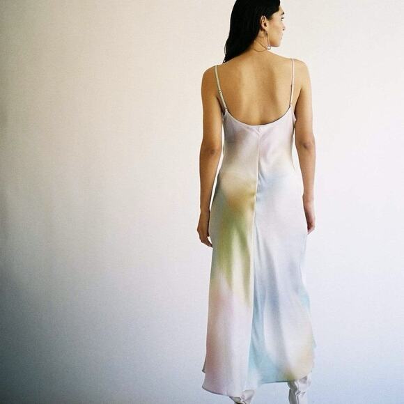 Untitled in Motion Down Multicolor Sleeveless Midi Slip Dress Size M - Picture 2 of 14